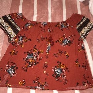 Off the shoulder blouse